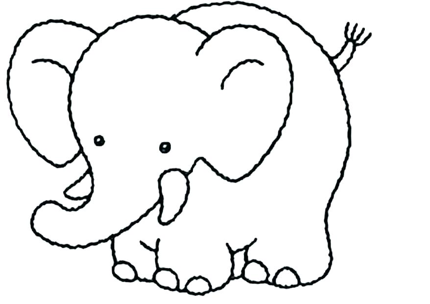 878x621 Coloring Pages Cartoon Elephant Coloring Pages Drawing At Free