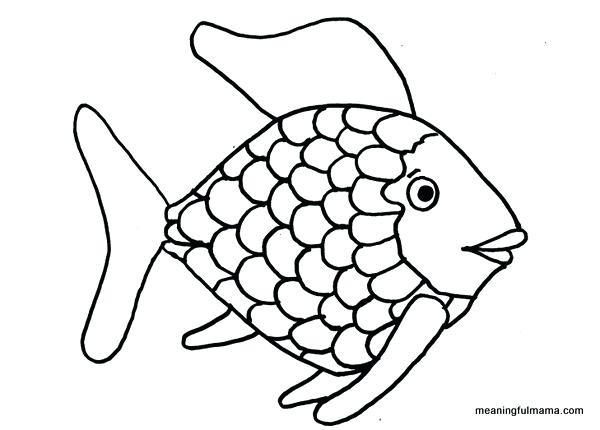 600x430 Fish Outline Printable Fish Shape Kid S Small Fish Outline Printable