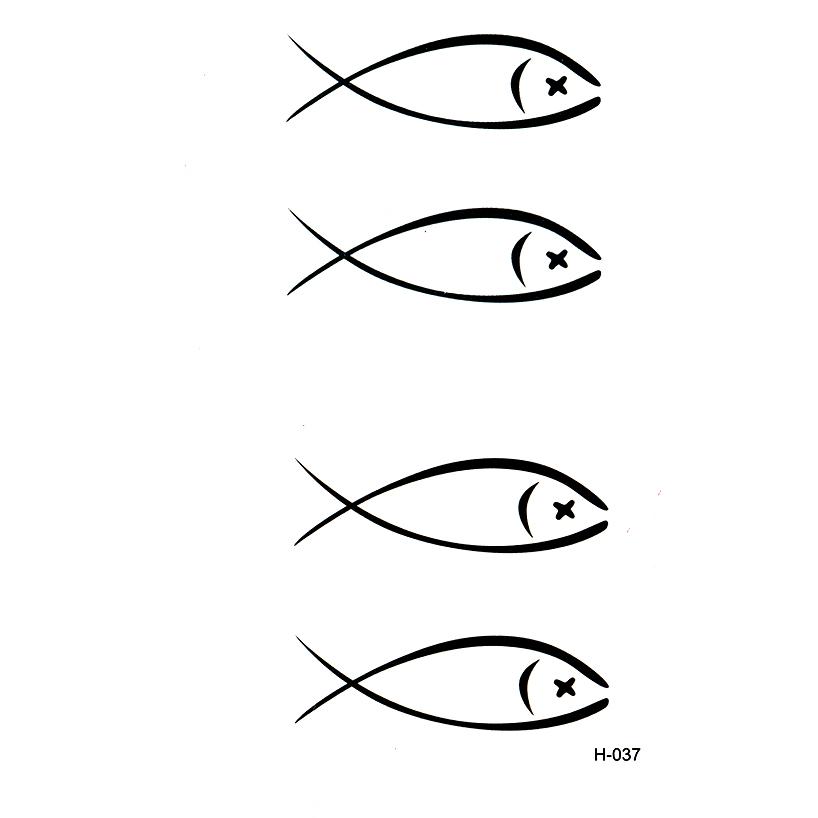 818x818 Small Fishing Temporary Tattoo Stickers Men Women Flash Tattoo
