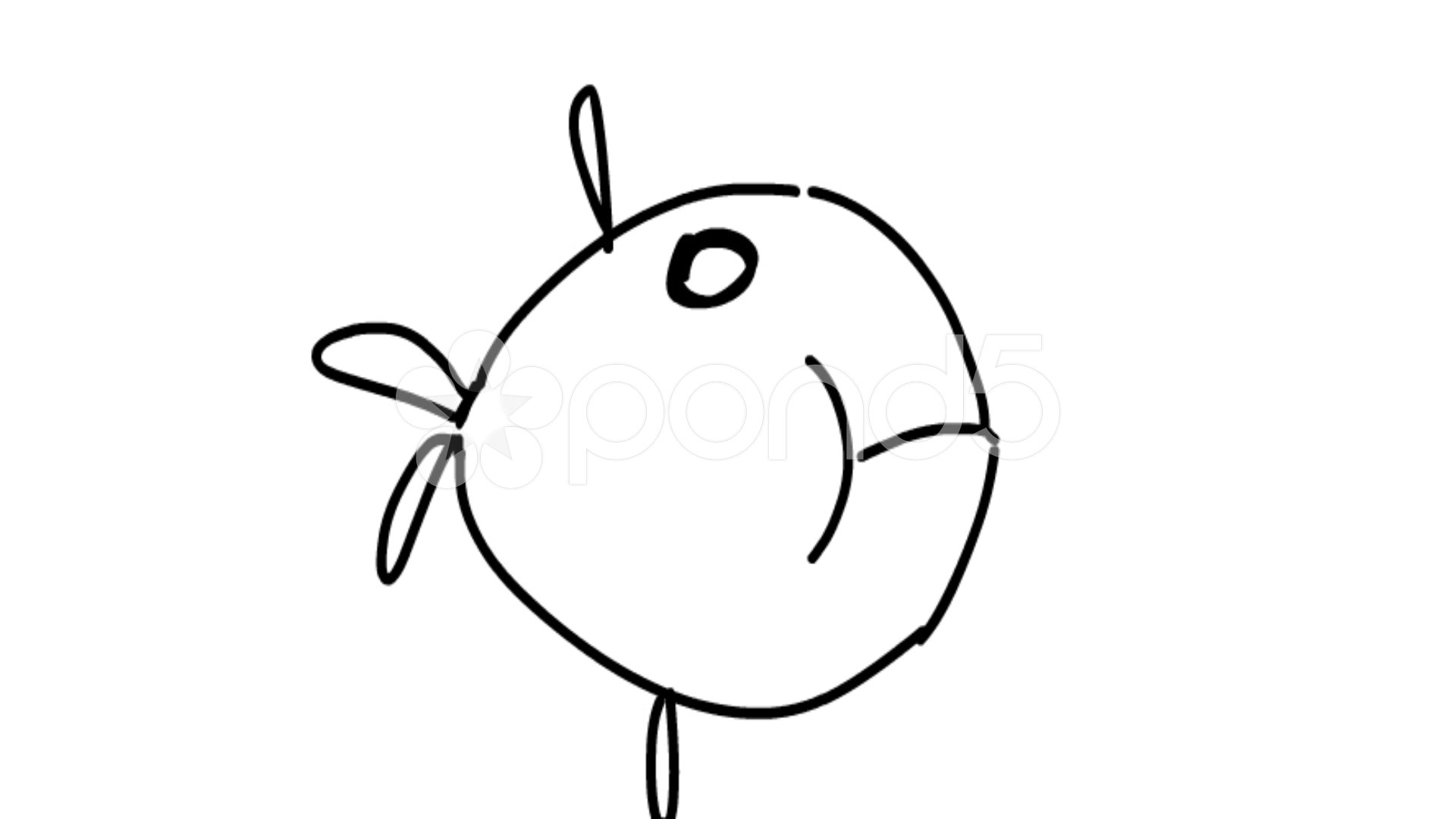 1920x1080 Big Fish Eat Little Fish Cartoon Animation Video