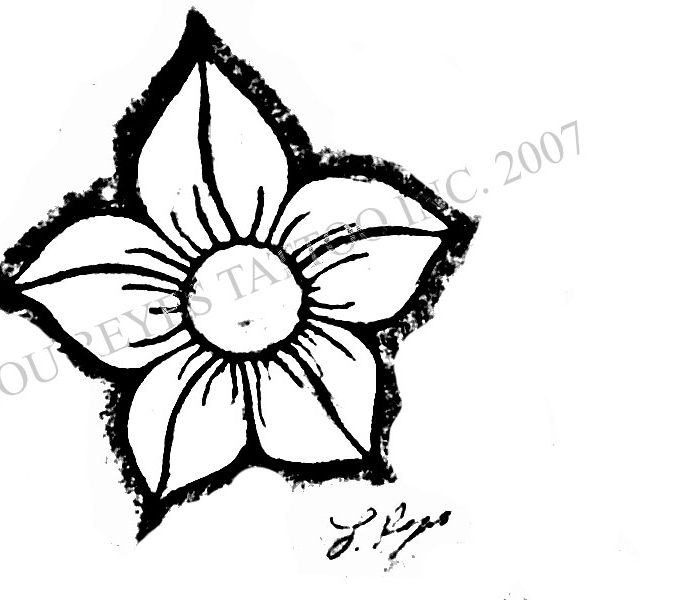 678x600 Small Flower Drawings Small Flower Drawing