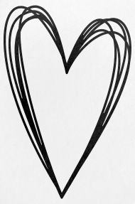 190x287 Heart Scribble Doodle Drawing Love Small Buttons Spreadshirt