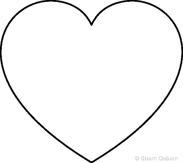 600x534 Free Printable Heart Templates Template And Craft Small Shapes