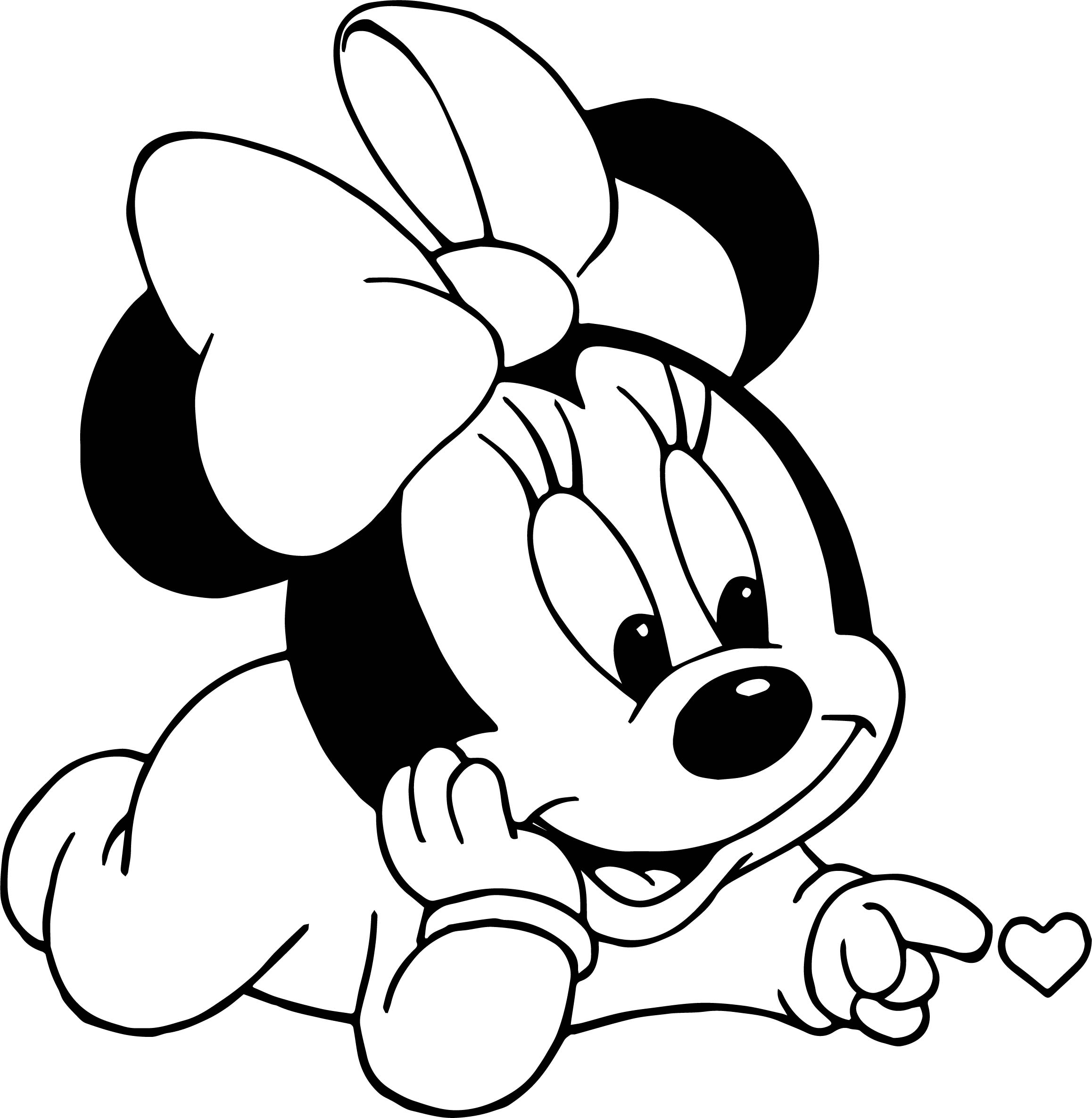2316x2371 Baby Mickey Daisy Girl Small Heart Coloring