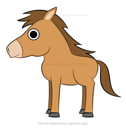 500x516 How To Draw A Horse