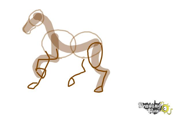 600x400 How To Draw A Horse Step