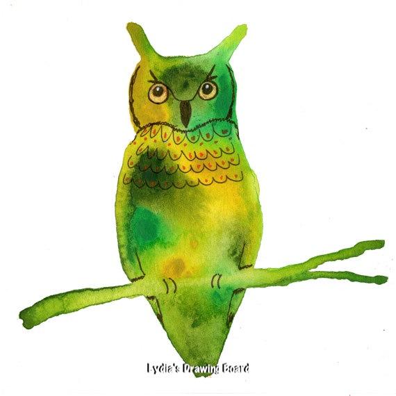 570x570 Note Cards, Notecards, Blank Cards, Birthday Card, Owl Art, Owl