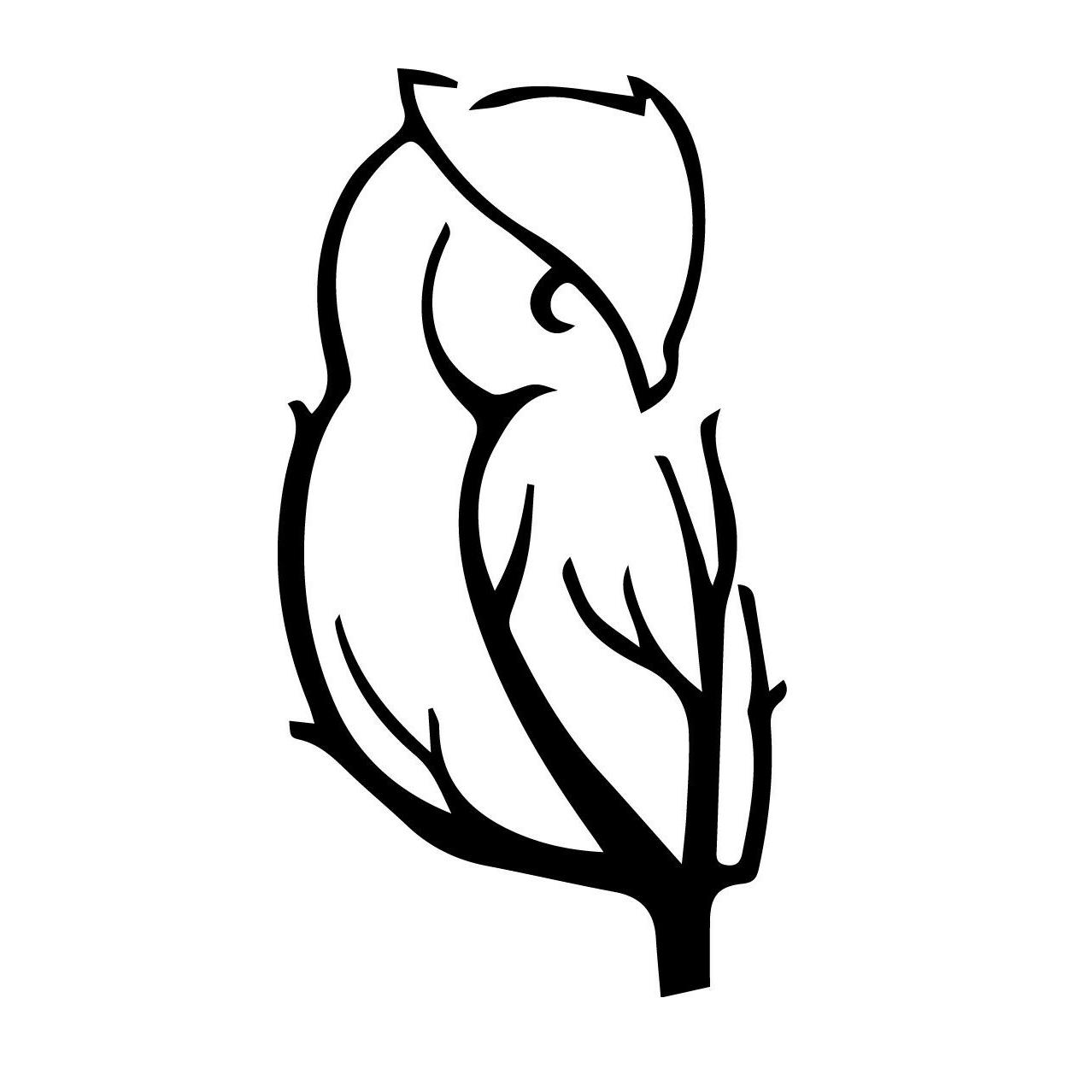 1278x1278 Owl Branches Decal Window Bumper Sticker Car Decor Wildlife