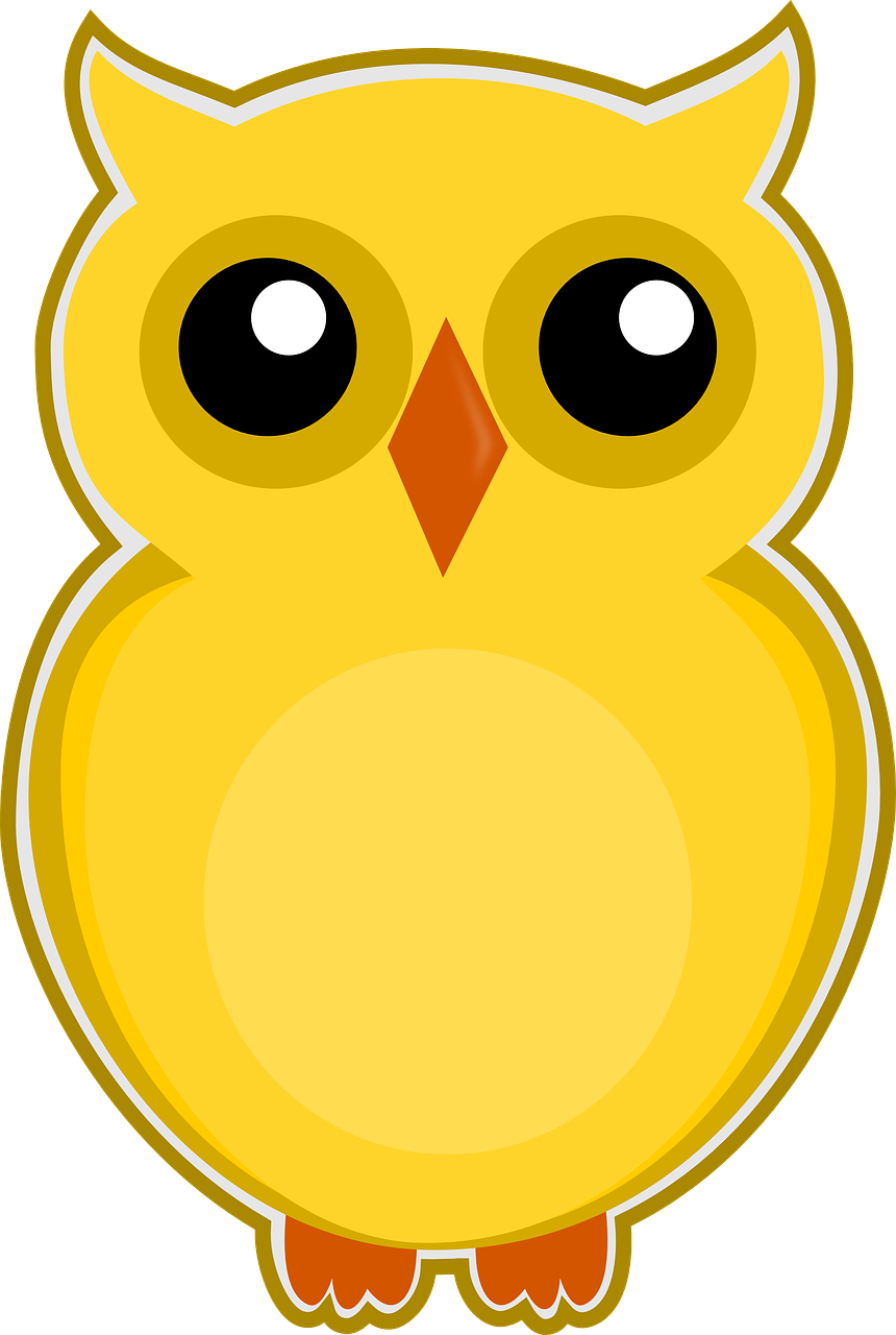 860x1280 Owl, Yellow, Bird, Cute, Animal
