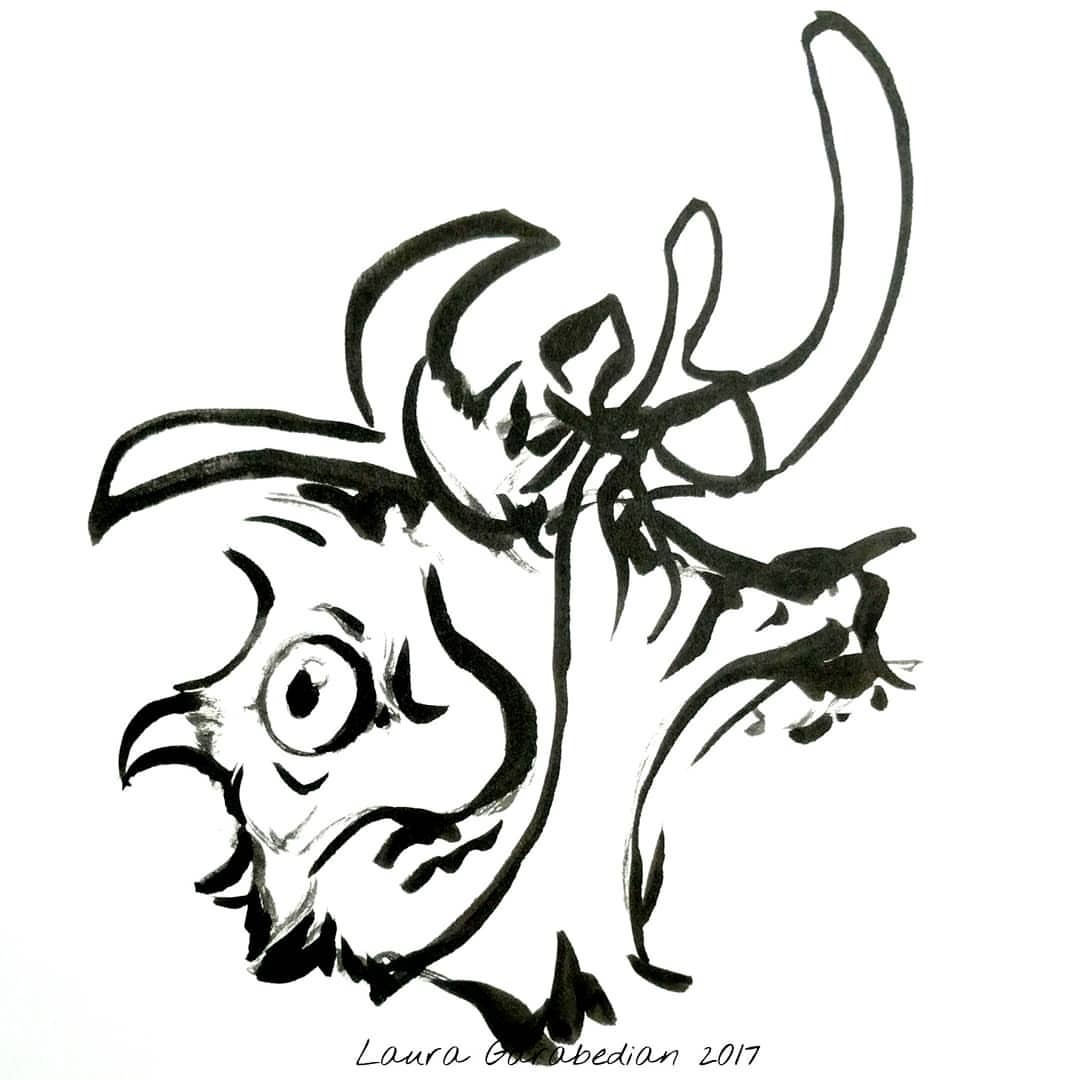 1080x1080 Tiny Wrathful Owl Hates You