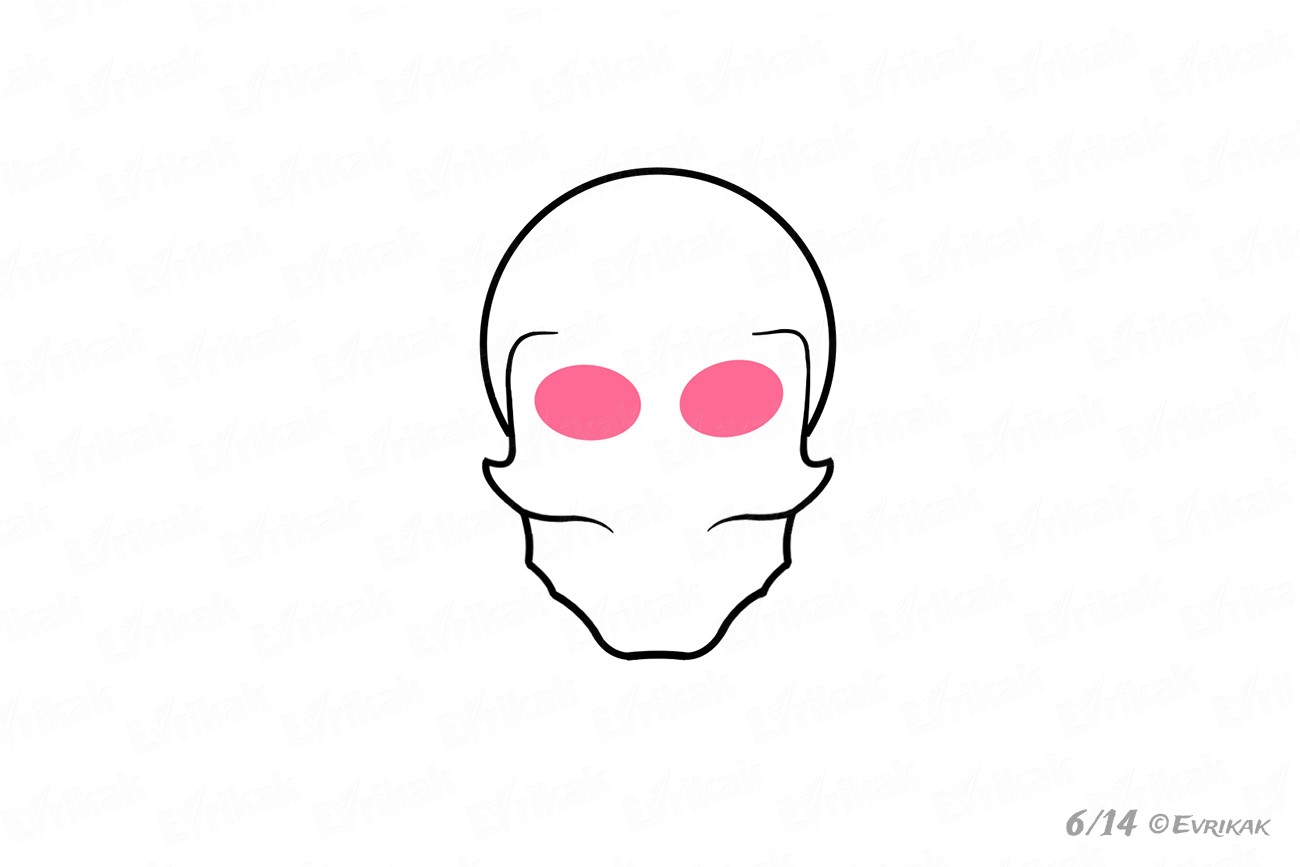 1300x867 How To Draw A Human Skull In Stages For Children