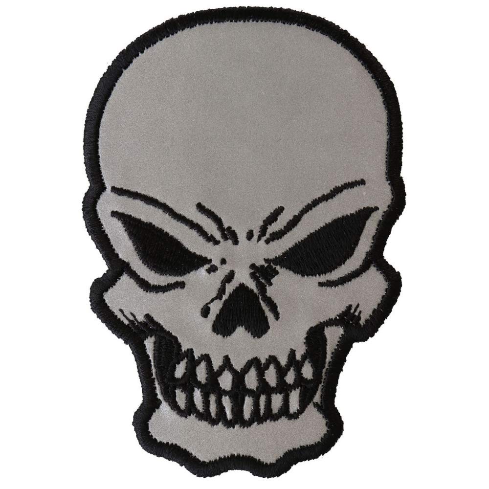 1000x1000 Small Reflective Skull Patch