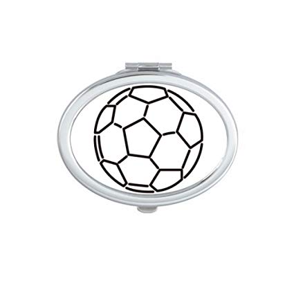 425x425 diythinker white black soccer football sports oval