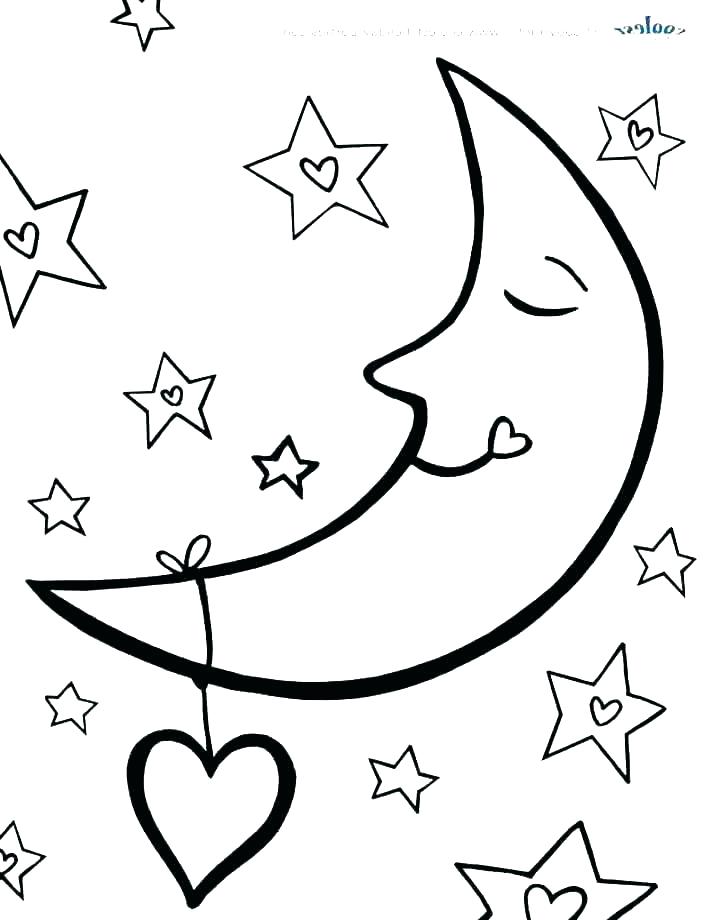 711x920 Coloring Pages Moon And Stars Coloring Pages Death Star