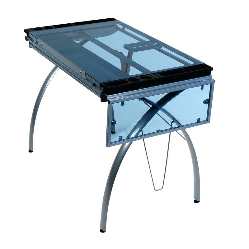 800x800 Glass Drafting Table Drawing Small Desk Hobby Art Craft