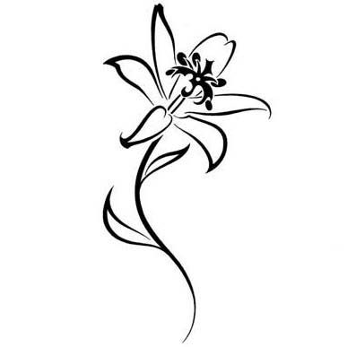 387x387 Small Lily Tattoos Ideas