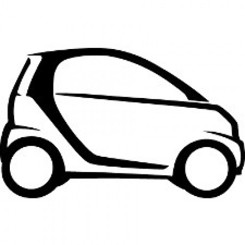 500x500 Smart Car Decal