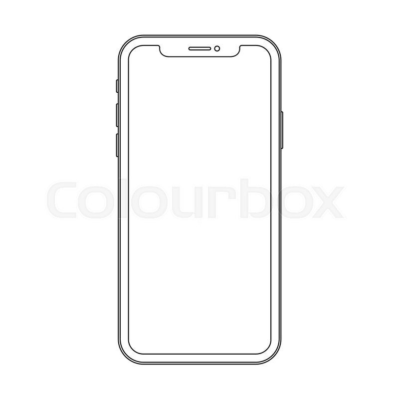 800x800 Outline Line Drawing Modern Stock Vector Colourbox