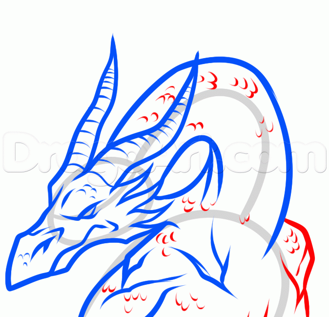 674x649 How To Draw Smaug From The Hobbit, Step