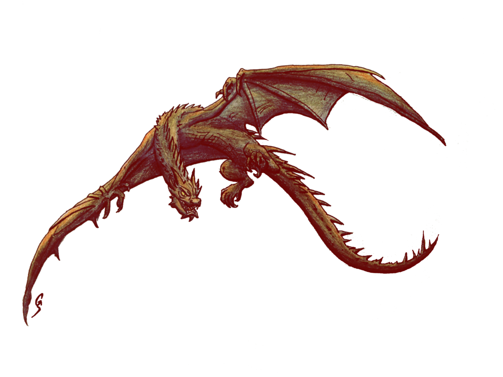 1024x768 Collection Of Free Smaug Drawing Easy Download On Ui Ex
