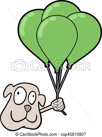 350x470 Design Of Smile Dog With Balloons