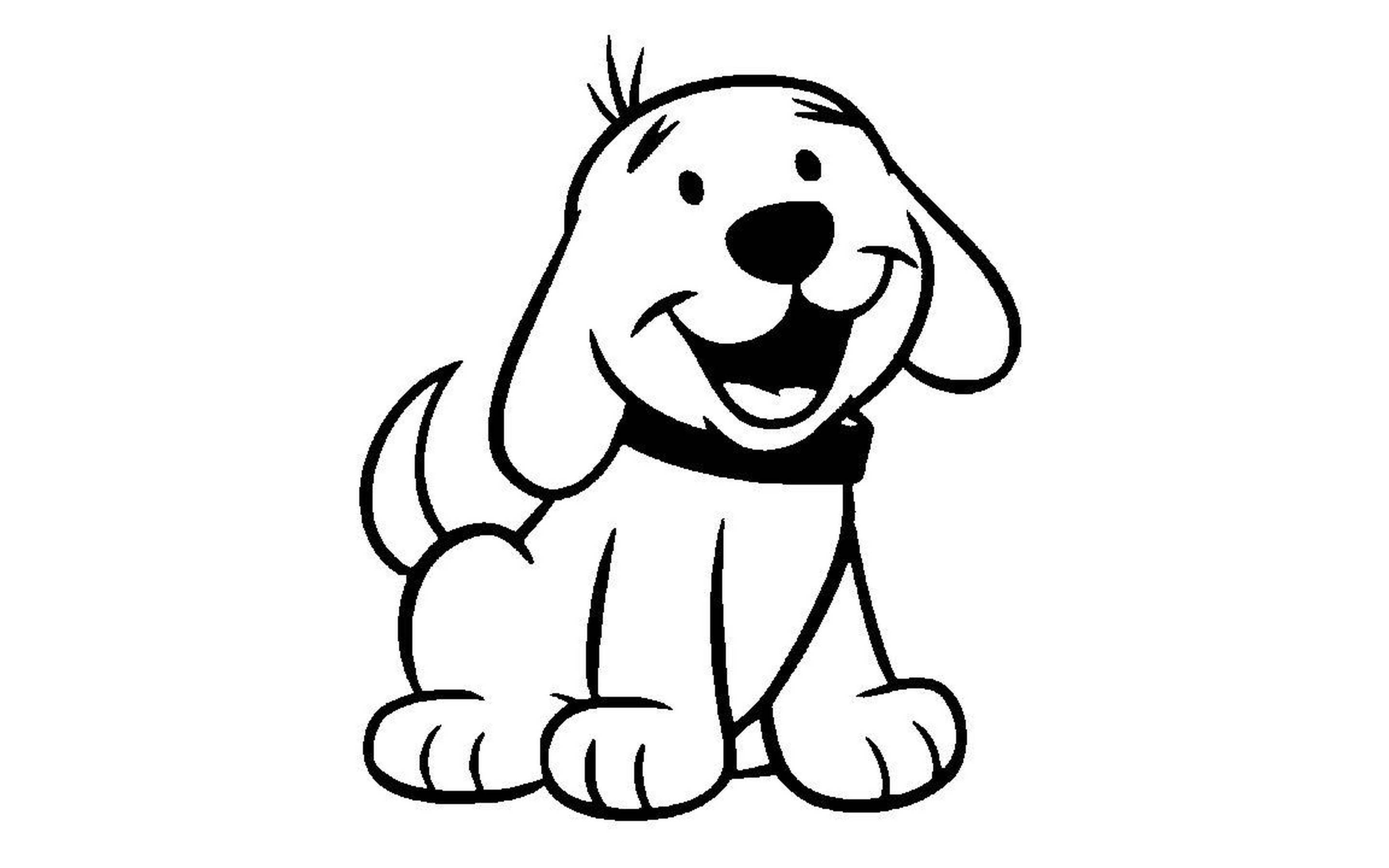 2880x1800 Download Black And White Drawing Smile Dog For Macbook Pro