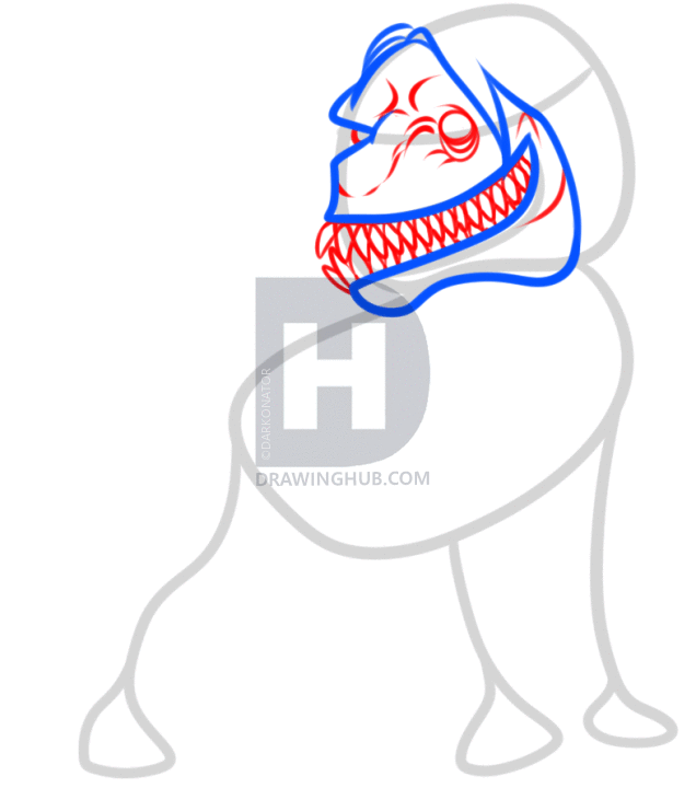 636x720 How To Draw Smile Dog, Step