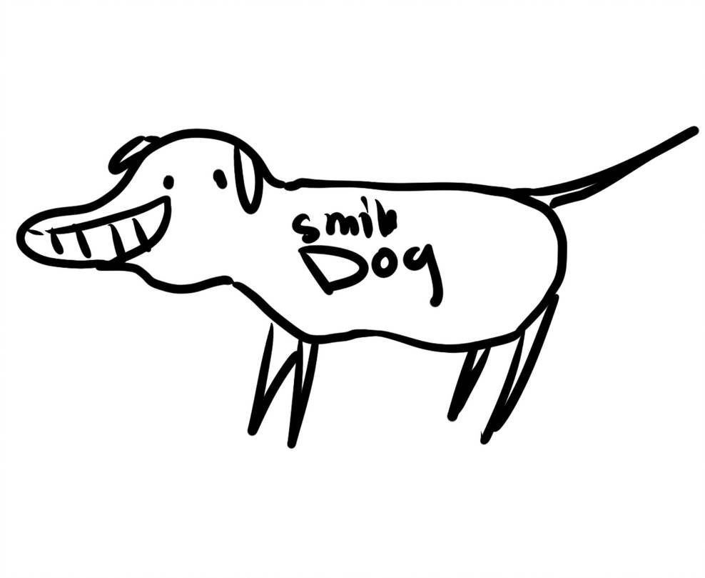 988x809 Smile Dog Fanart