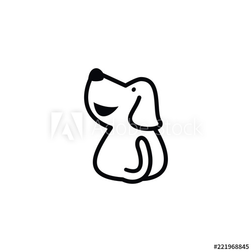 500x500 Smile Dog Look Back With Adorable Tail