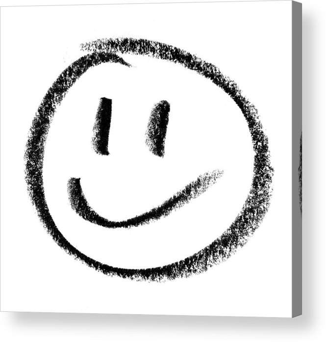 665x699 Smiley Face Drawing Acrylic Print