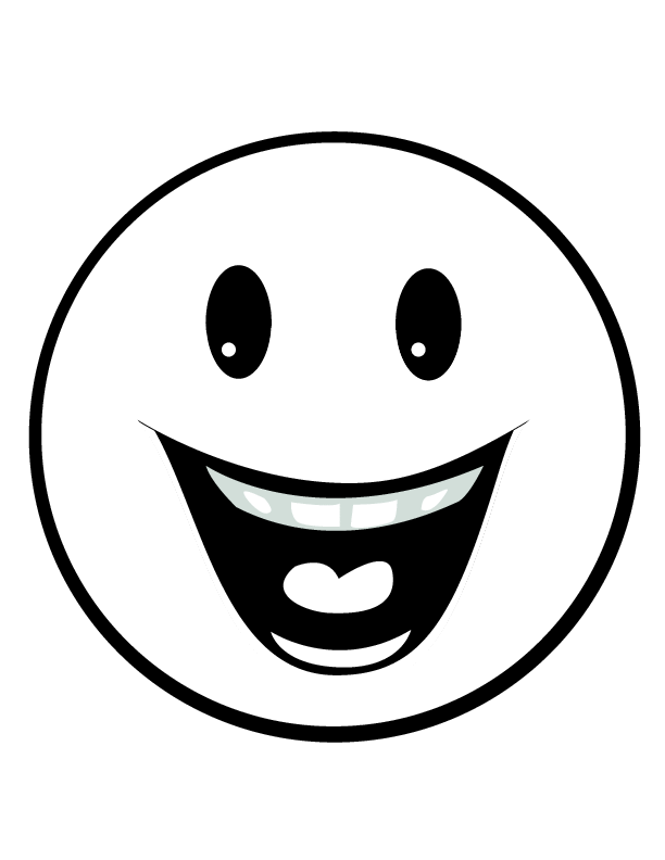 612x792 Free Printable Smiley Face Coloring Pages For Kids Places
