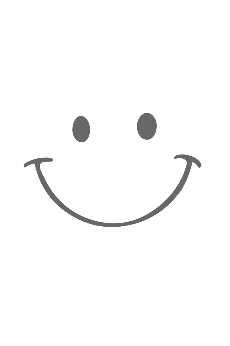 794x1191 New Year Resolution Smile More Smiley Face Poster Line Etsy