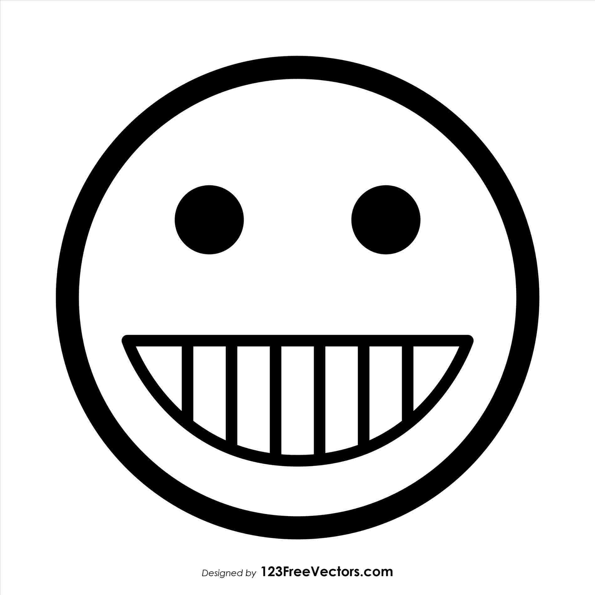 1900x1900 Happy Face Line Drawing