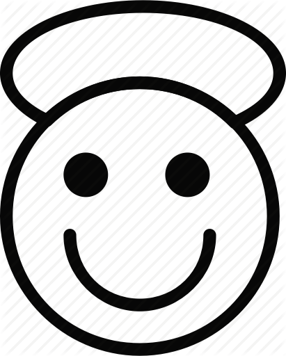 411x512 Angel, Emoji, Emoticon, Face Icon