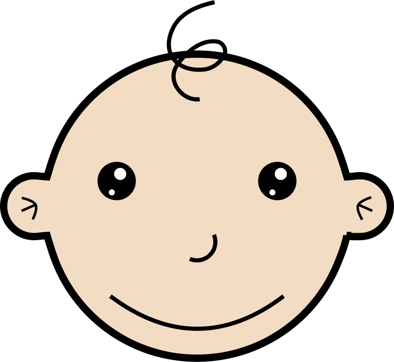 800x734 Free Clipart Smiling Baby Laobc