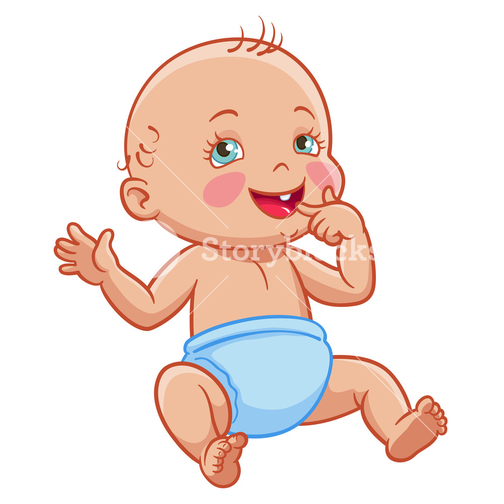 Smiling Baby Drawing | Free download on ClipArtMag