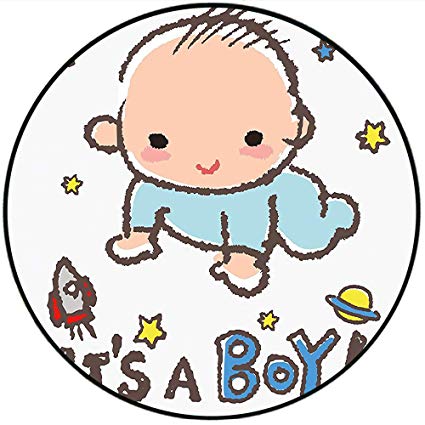 425x425 Short Plush Rugs Matgender Reveal Little Baby Boy