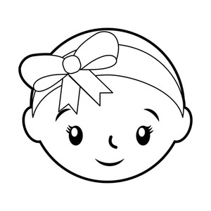300x300 Smiling Baby Royalty Free Illustrations