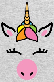 190x284 Unicorn Smiling Face Drawing