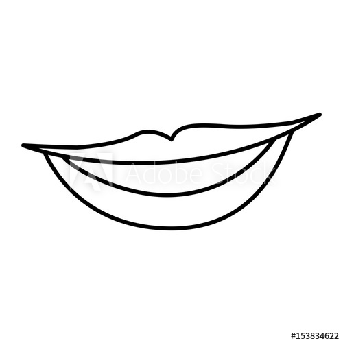 Smiling Mouth Drawing | Free download on ClipArtMag