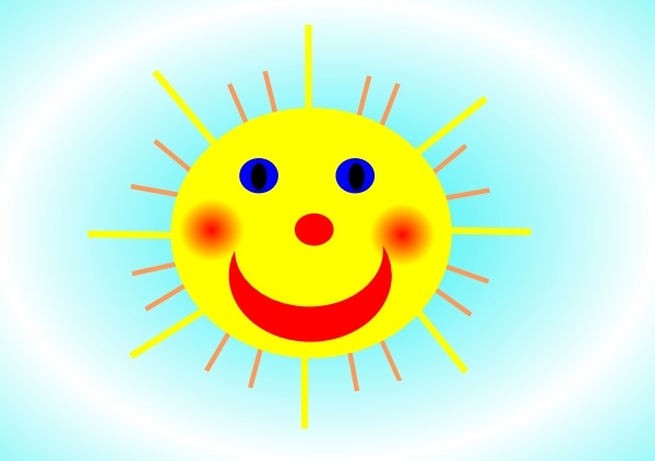 600x423 Smiling Sun Clip Art Free Vector In Open Office Drawing