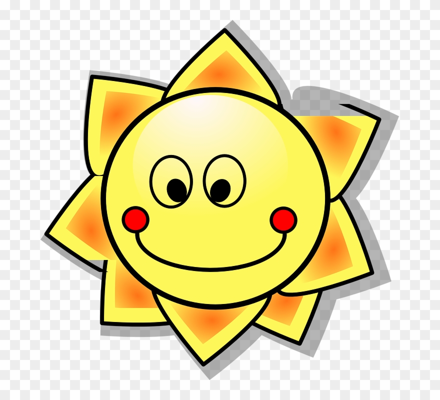 880x800 Sun, Solar, Sunshine, Cartoon, Hot, Summer, Smile Sun