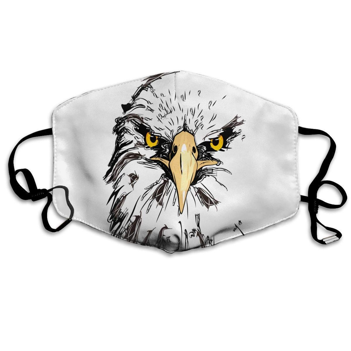 1200x1200 Bald Eagle Drawing Custom Mouth Mask Anti Dust Flu