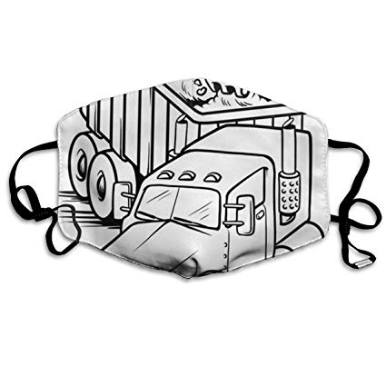 425x425 Rdhbkjk Printable Work Load Truck Fashion Earloop Face