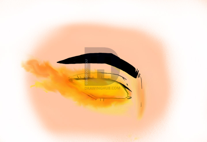 719x495 How To Draw Glowing Eyes, Step