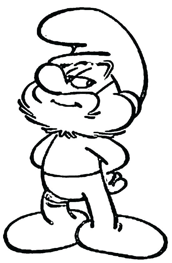 550x840 Smurfs Coloring Pages Drawing