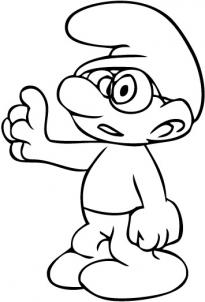 205x302 Drawing Printout How To Draw A Smurf