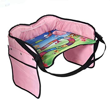 355x355 Kobwa Car Seat Travel Tray, Solid Kids Play Snack