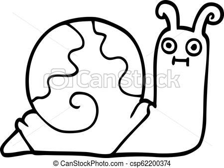450x337 Line Drawing Cartoon Snail