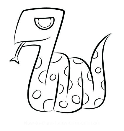 420x446 How Do You Draw A Snake How To Draw A Cartoon Snake Step Draw